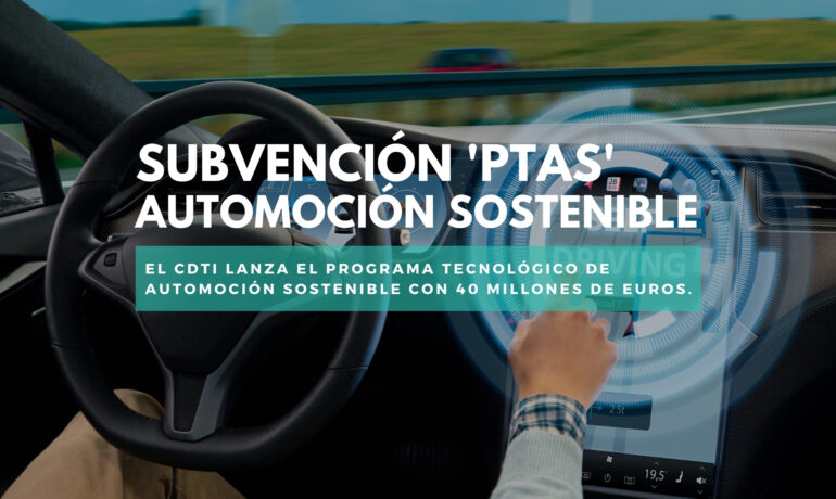 subvencion cdti ptas automoción sostenible